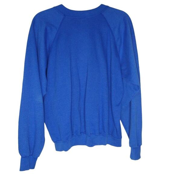 VTG 80s Alaska “Sumbitchen Weather” Sweatshirt XL Blue Polar Bear Single Stitch - Picture 3 of 10